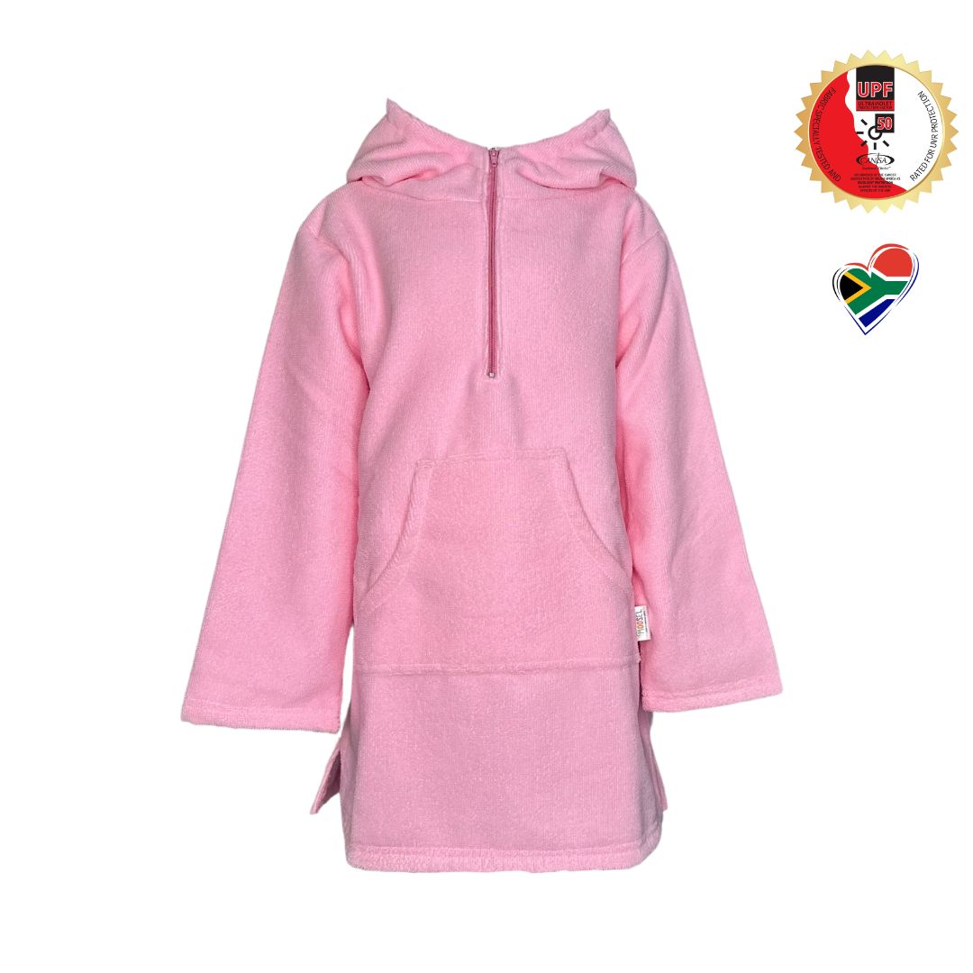 Hooded Towel / Swim Poncho PINK