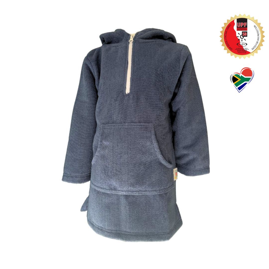 Hooded Towel / Swim Poncho DENIM