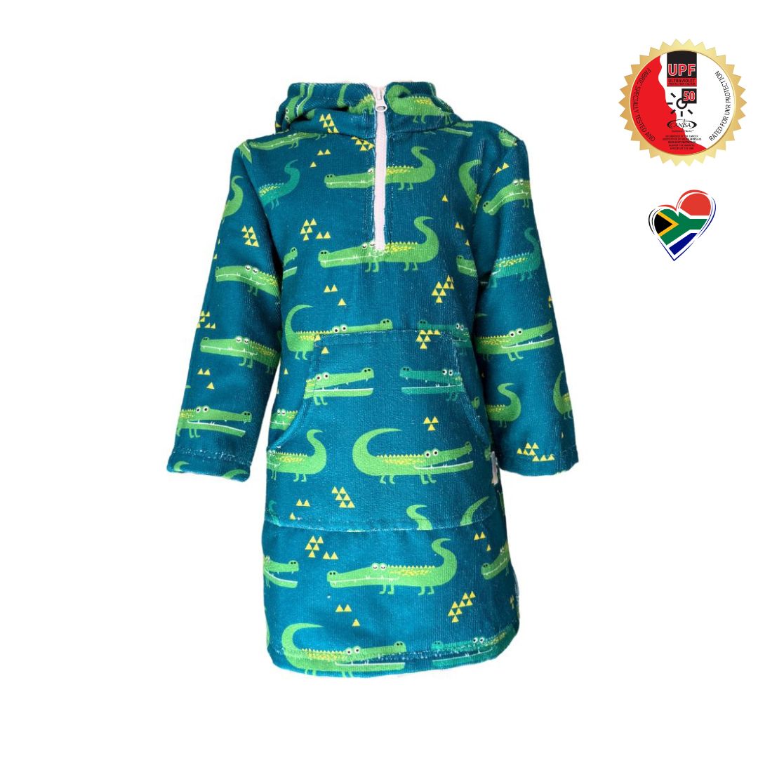 Hooded Towel / Swim Poncho CROCODILES