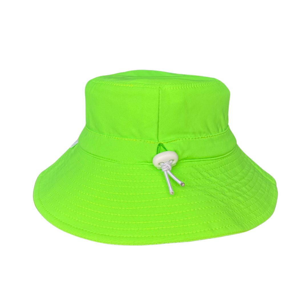Bright Neon Swimming Bucket Hat LIME TWIST