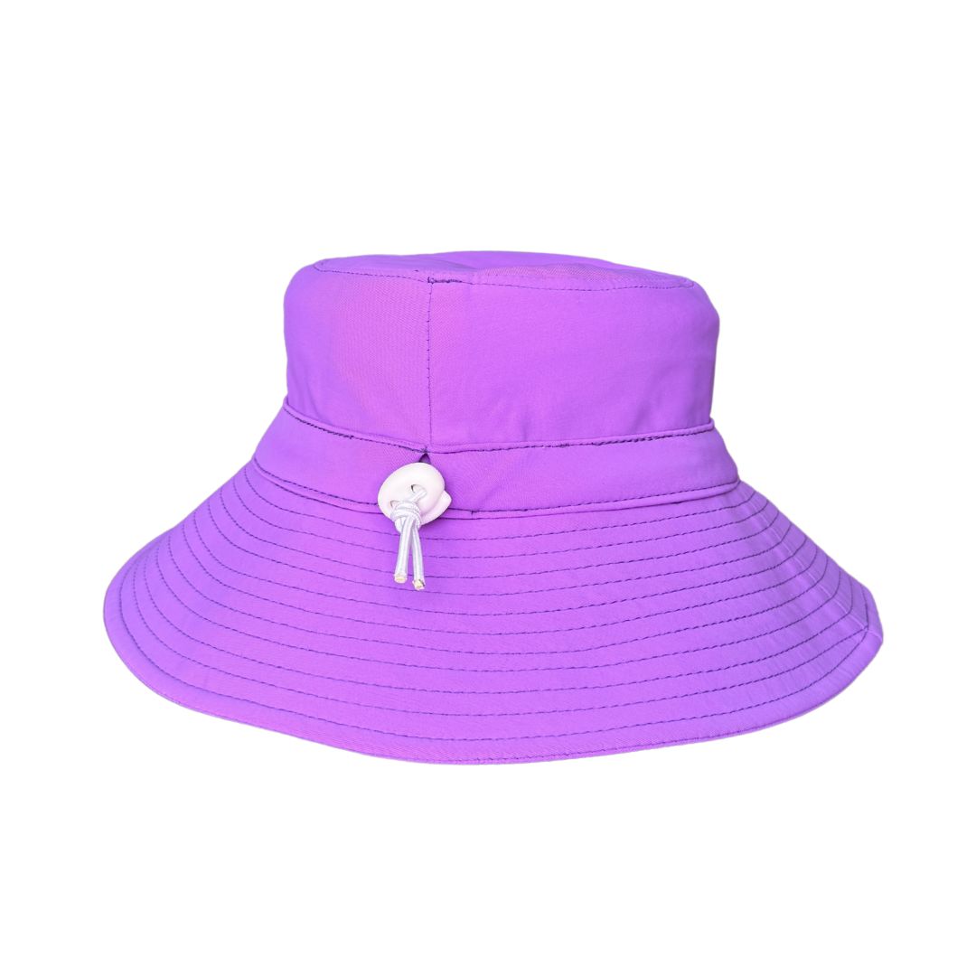 Bright Neon Swimming Bucket Hat PURPLE POP