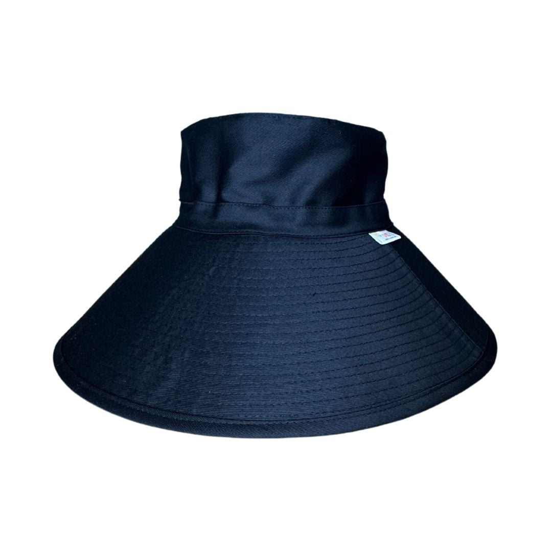 Bucket Hat 14cm Brim BLACK/BEIGE