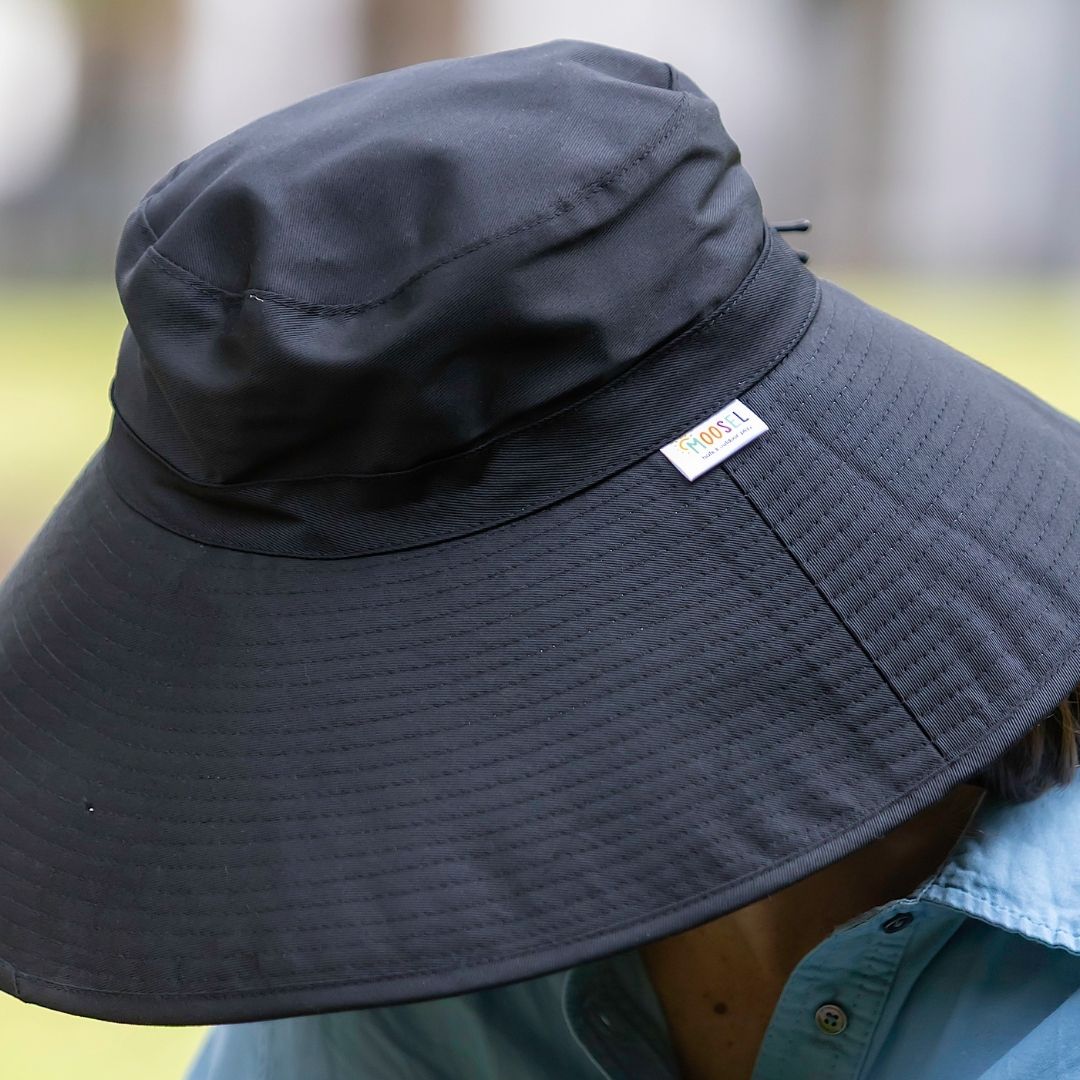 Bucket Hat 14cm Brim BLACK
