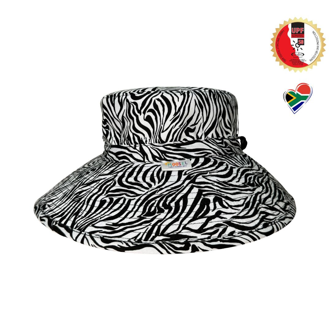 Bucket Hat 10cm Brim ZEBRA DAZZLE