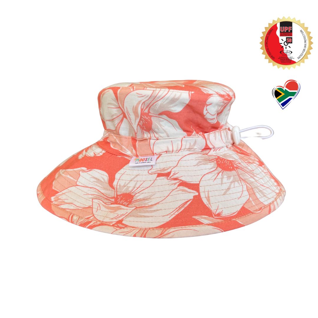 Bucket Hat 10cm Brim PEACH PARTY