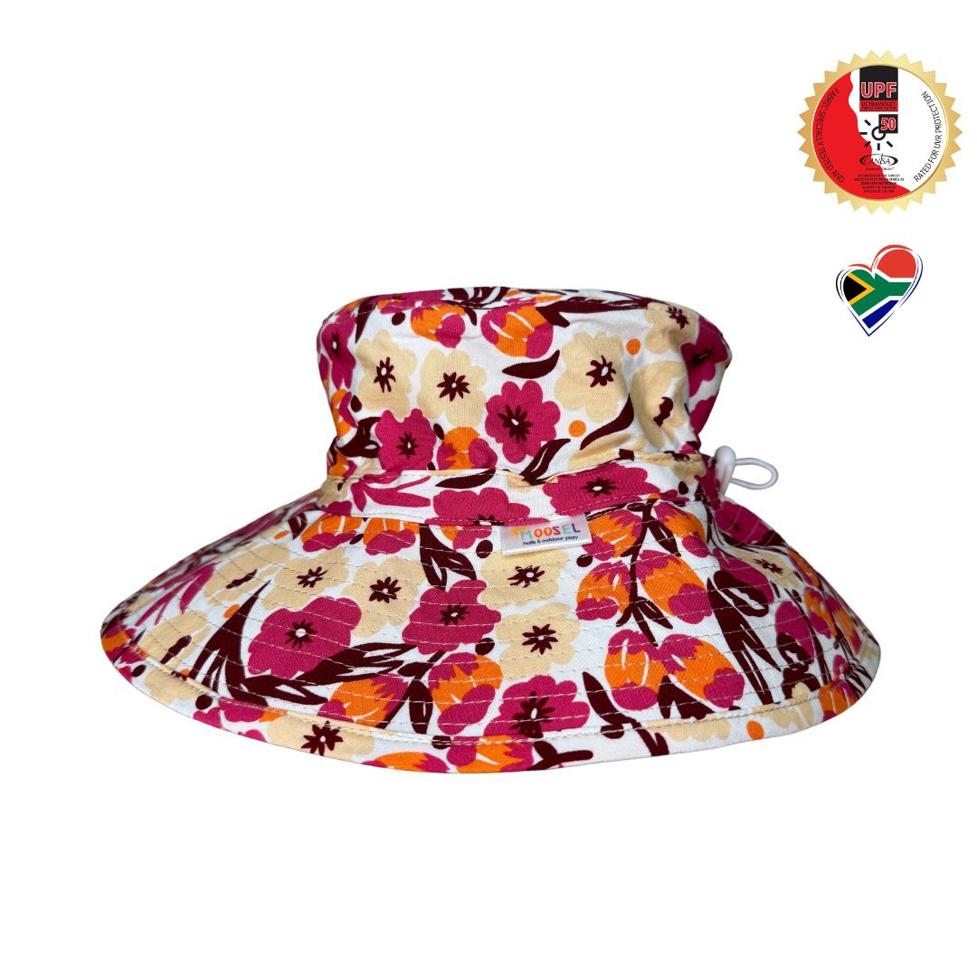 Bucket Hat 10cm Brim SUNSET BLOOMS