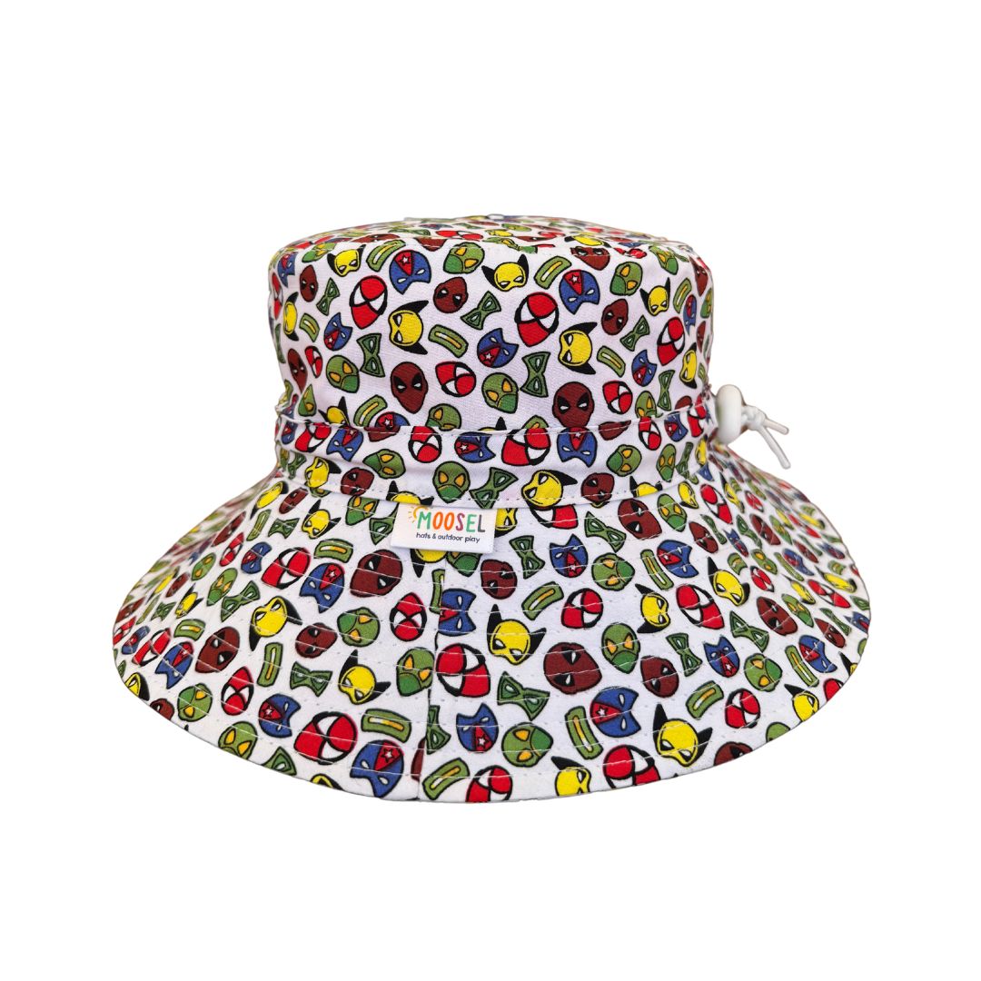White Superheros | Kids Bucket Hat