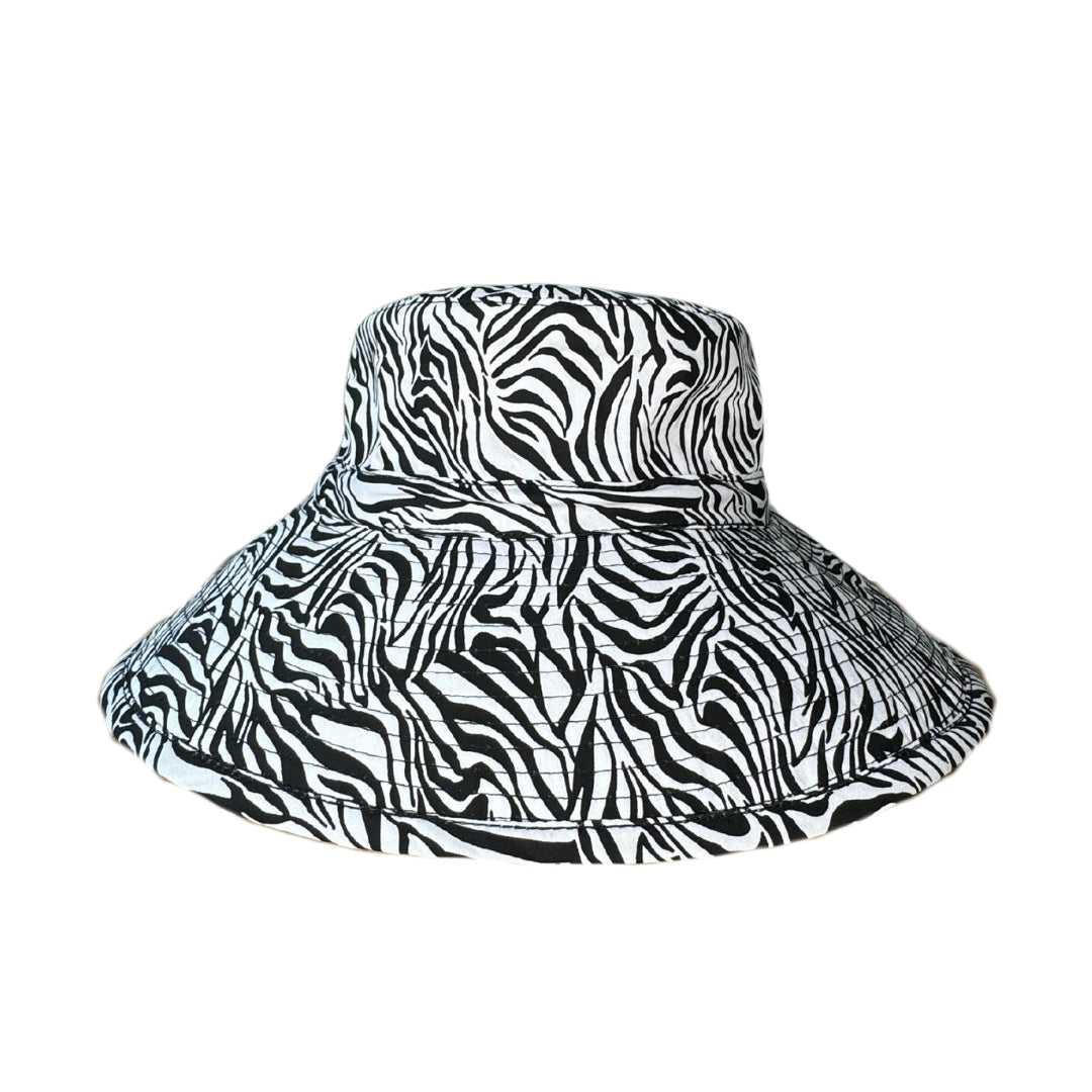 Bucket Hat 10cm Brim ZEBRA DAZZLE