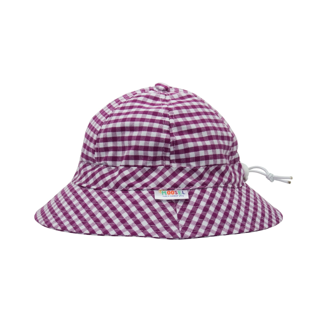 Purple Gingham | Baby & Toddler Sun Hat