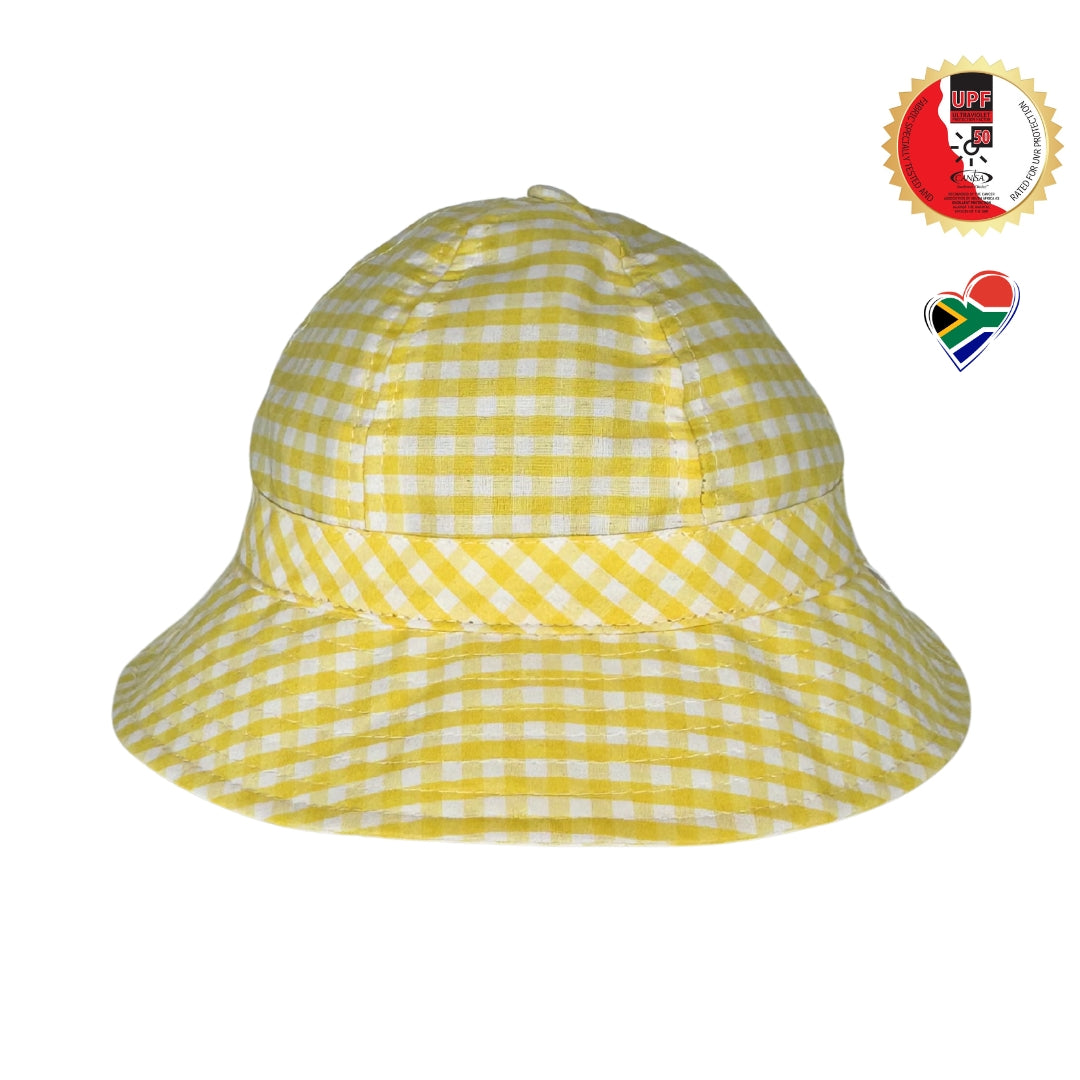 Yellow Gingham | Baby & Toddler Sun Hat
