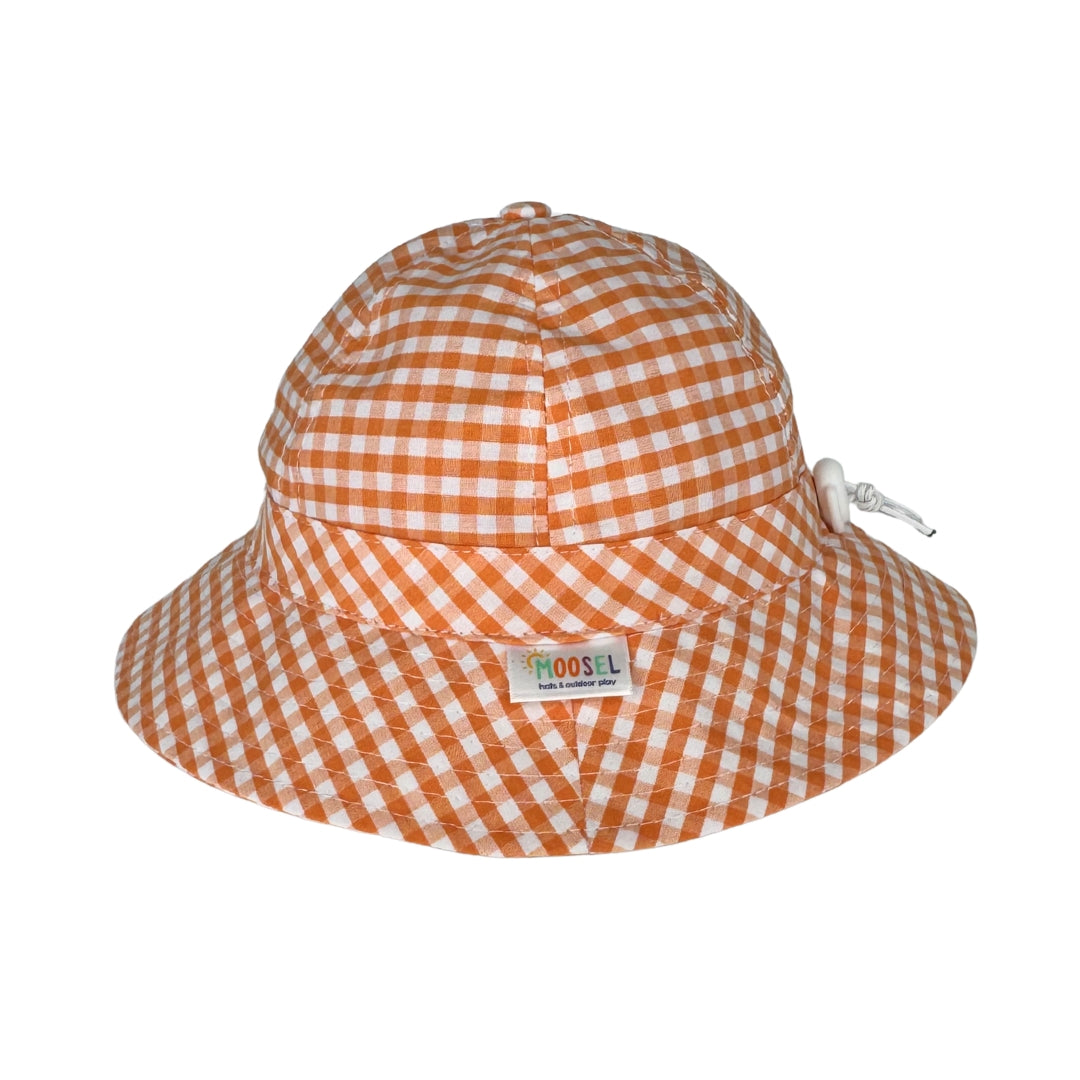 Orange Gingham | Baby & Toddler Sun Hat