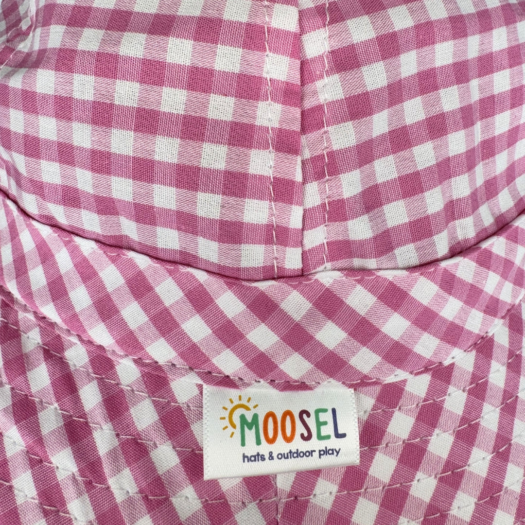 Pink Gingham | Baby & Toddler Sun Hat