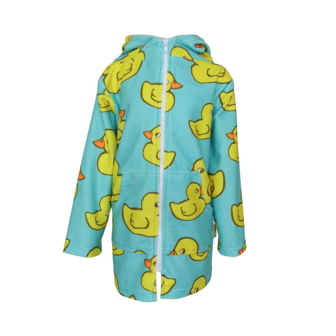 Rubber Duck Hooded Towel - Teal