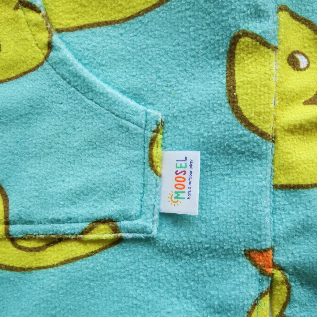Yellow Rubber Ducks | Hooded Beach Towel, Full Zip