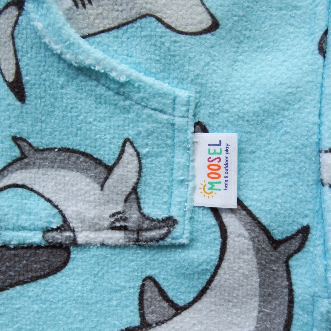 Hammerhead & Great White Sharks | Hooded Beach Towel, Full Zip