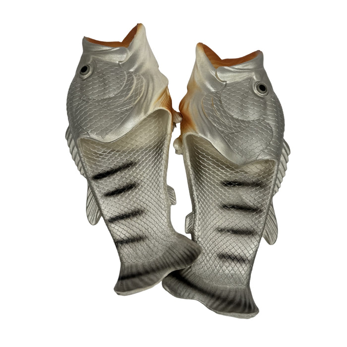 Grey Kabeljou Classic Fish Slops, Flip Flops, Slippers Sliders Moosel™