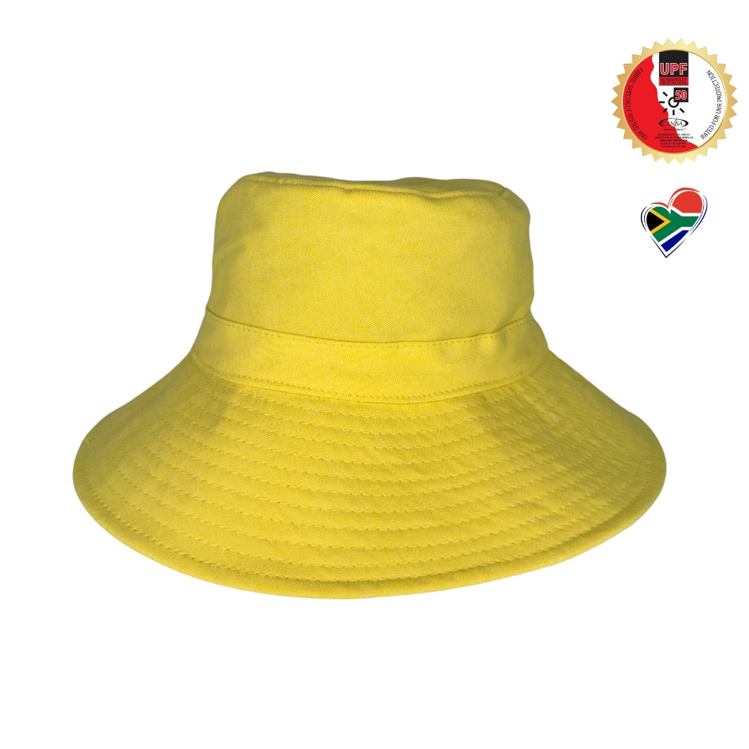 Lemon Yellow Denim | Kids Bucket Hat