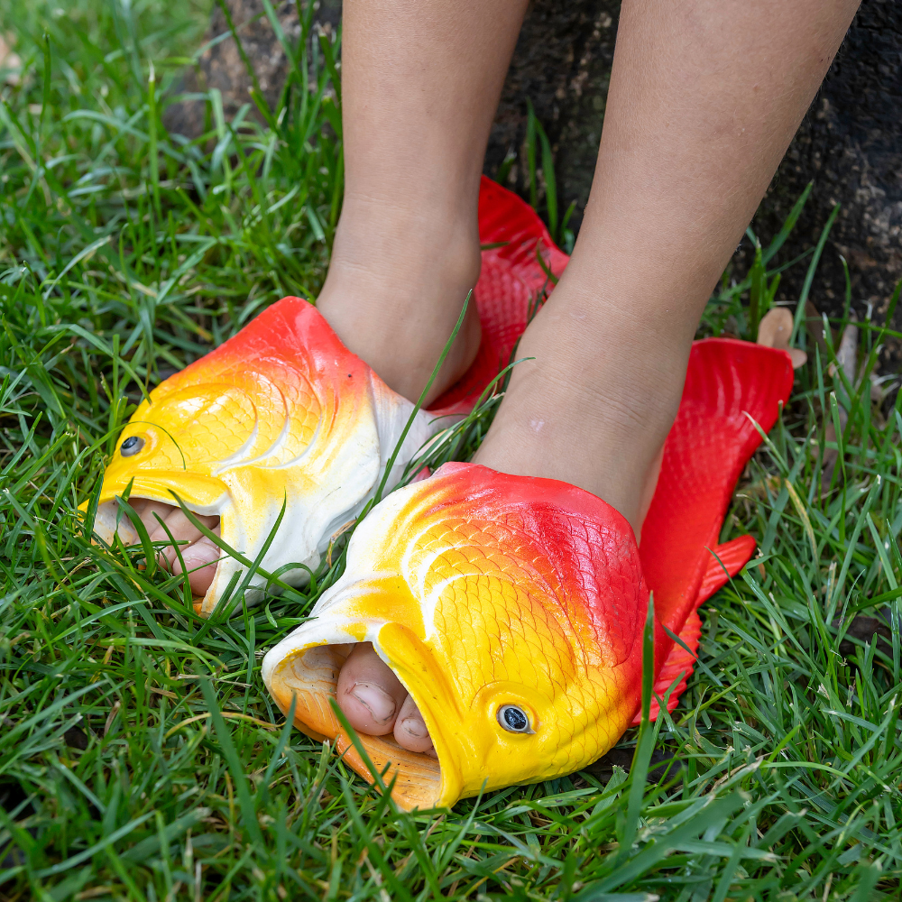Red Roman| Fish Flip Flop Slops/ Slippers