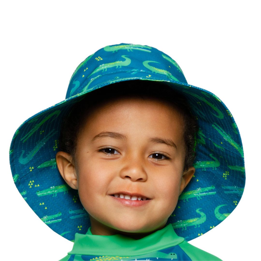 Boys Crocodile Bucket Hat | 7cm Brim
