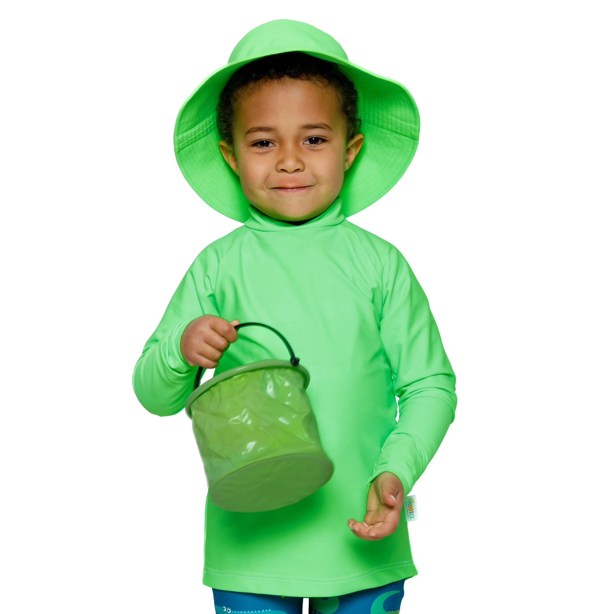 Kids Neon Swim Rash Vest | Long Sleeve, High Visibility, Water Safe