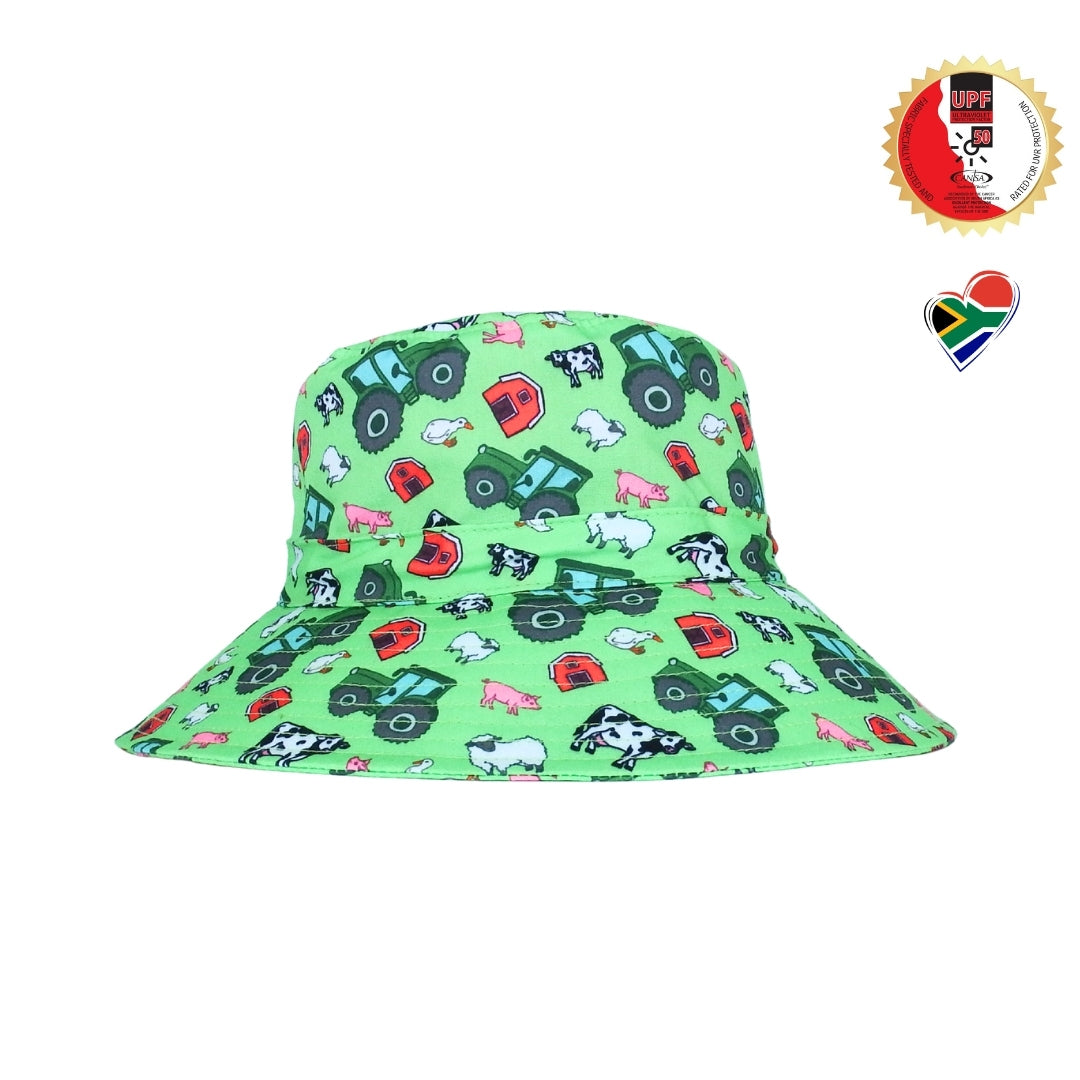 Farm Animals & Tractors | Kids Bucket Hat