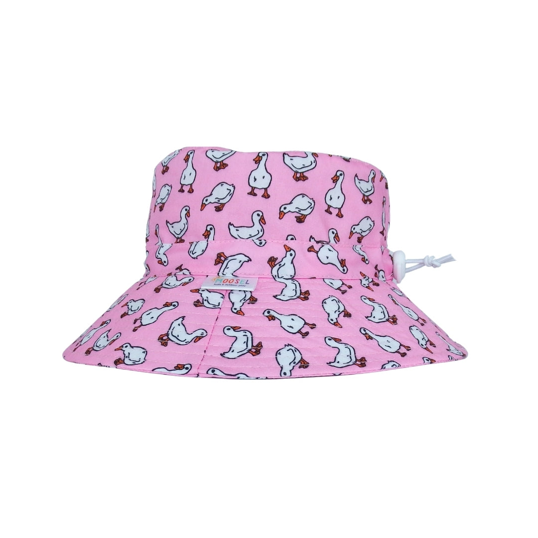 Pink White Ducks | Kids Bucket Hat