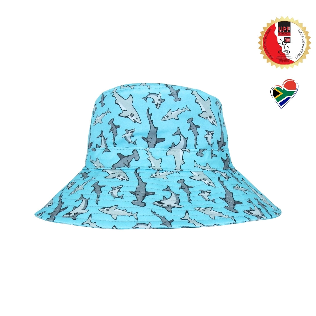 Hammerhead & Great White Sharks | Kids Bucket Hat