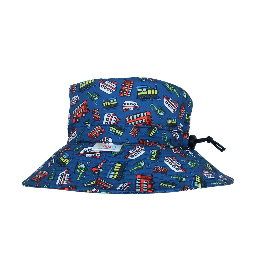 Train Bus Helicopter Ship Transport | Kids Bucket Hat