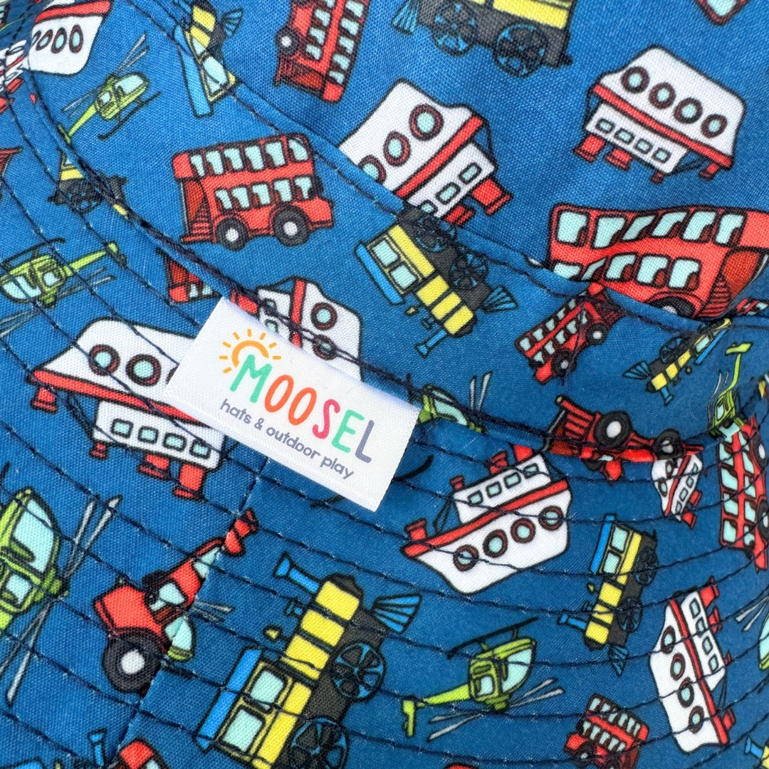 Train Bus Helicopter Ship Transport | Kids Bucket Hat