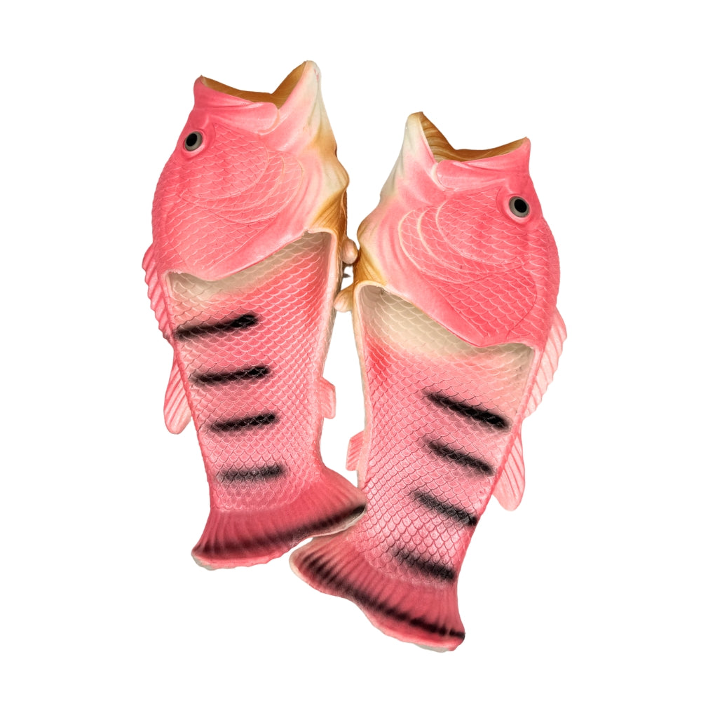 Pink Salmon Classic Fish Slops, Flip Flops, Slippers, Sliders Moosel™