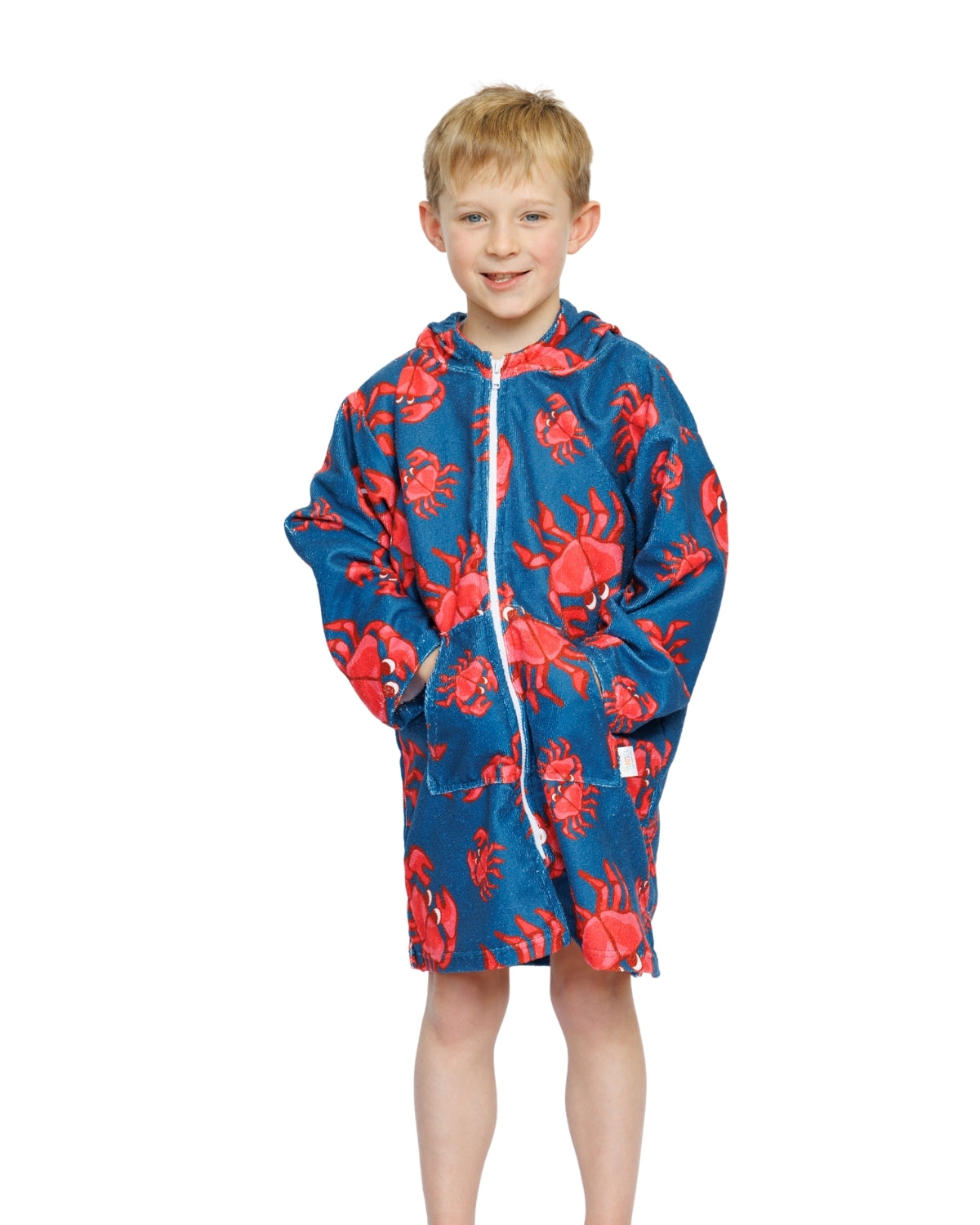 Crabs | Hooded Beach Towel, Full Zip