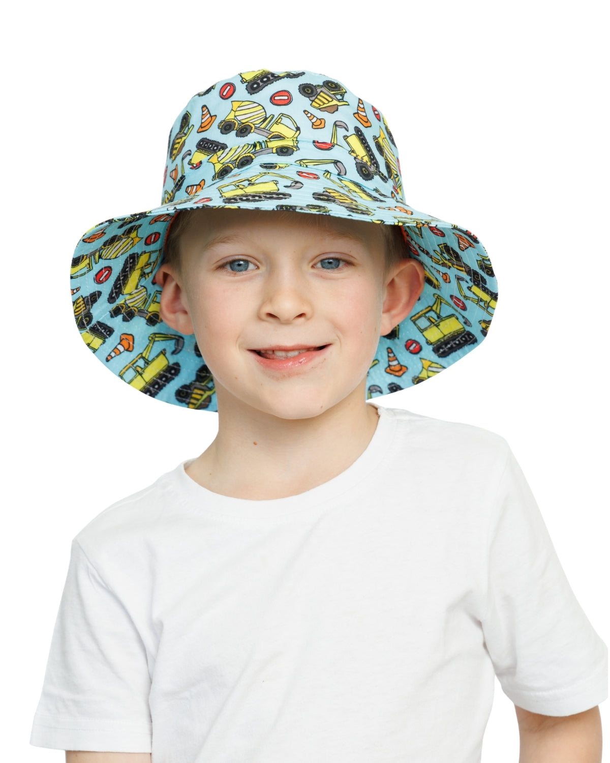 Construction Trucks Diggers | Kids Bucket Hat