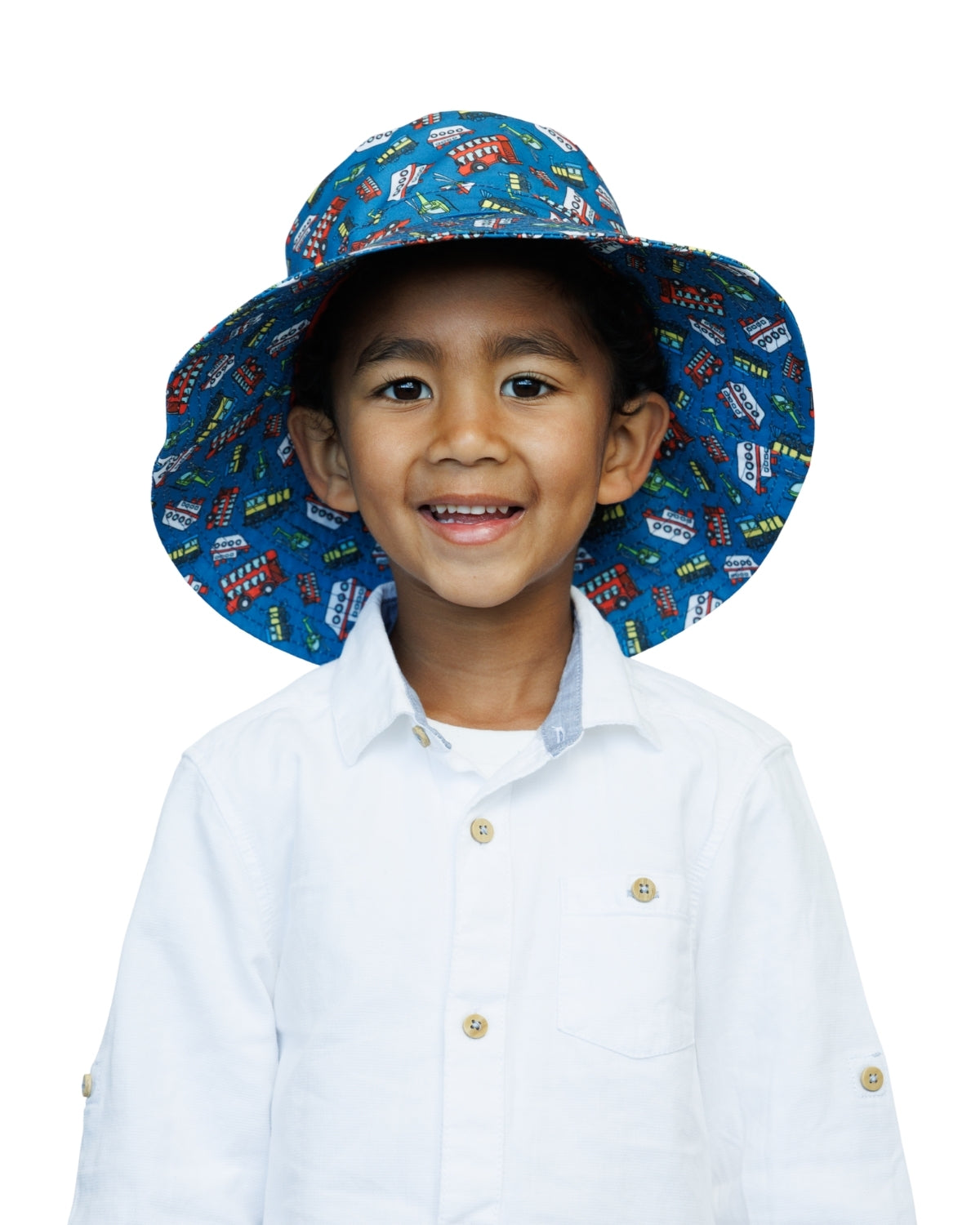 Train Bus Helicopter Ship Transport | Kids Bucket Hat