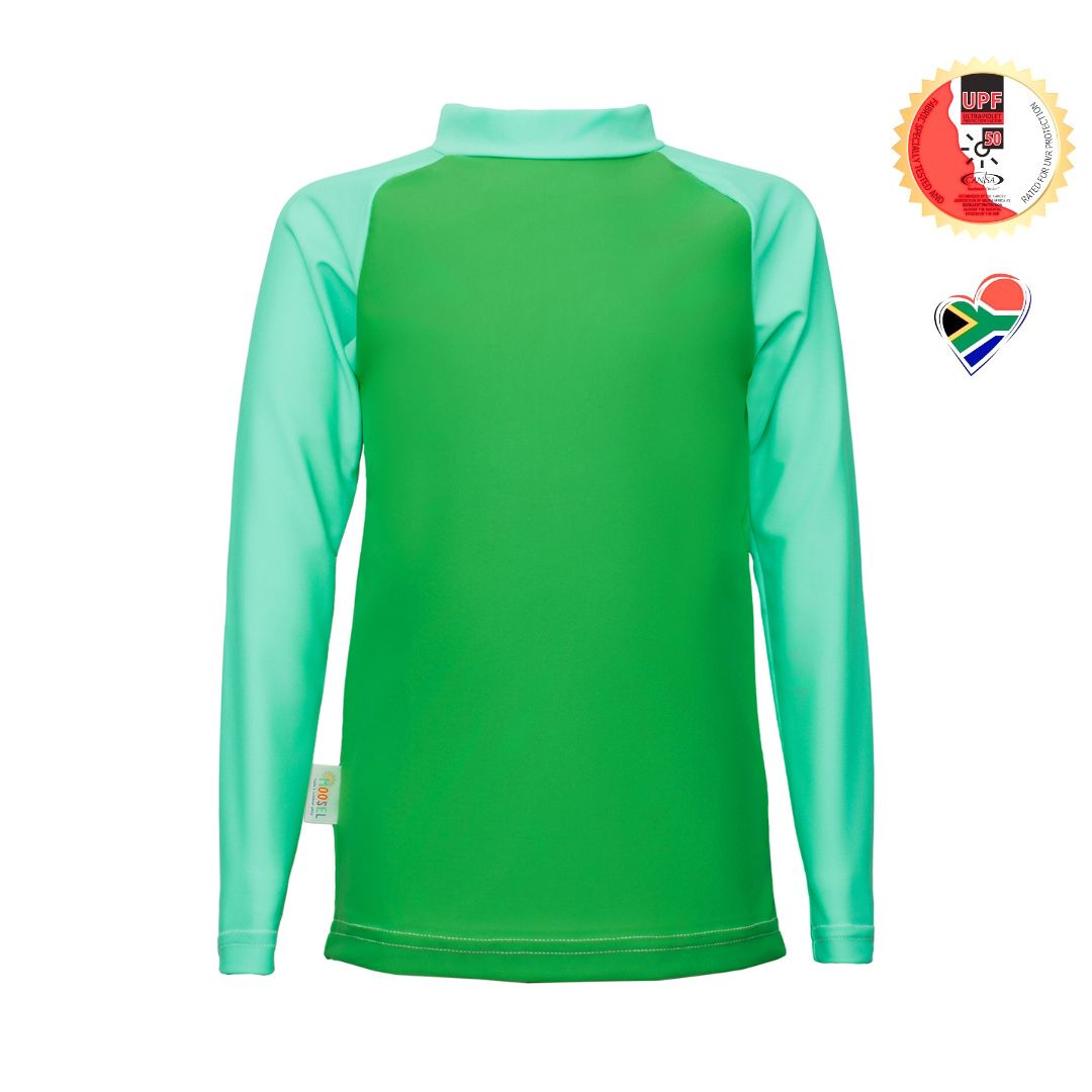 Boys Green | Swim Rash Vest
