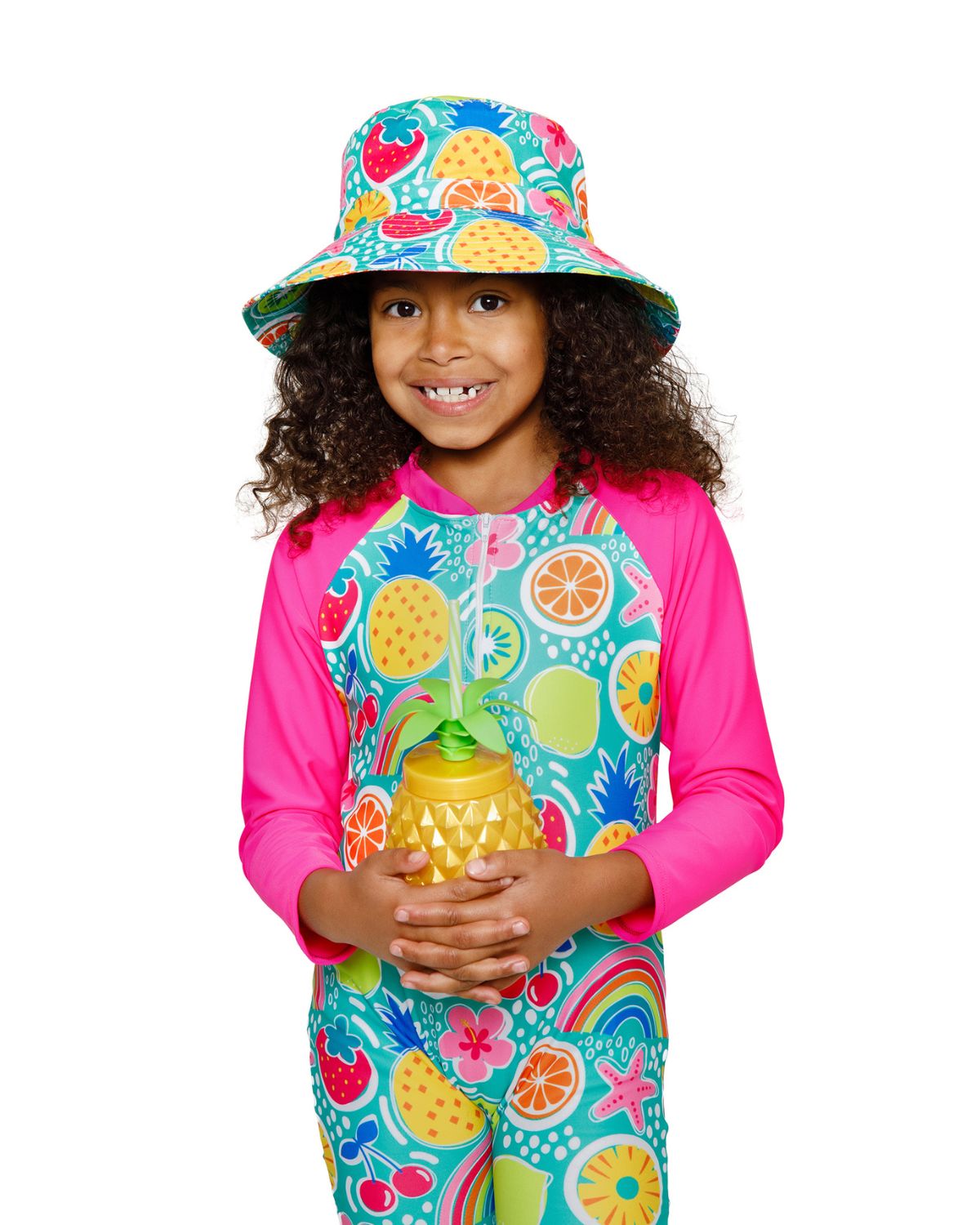 Girls Tropical Fruit | Swim Onesie, Bathing Suit