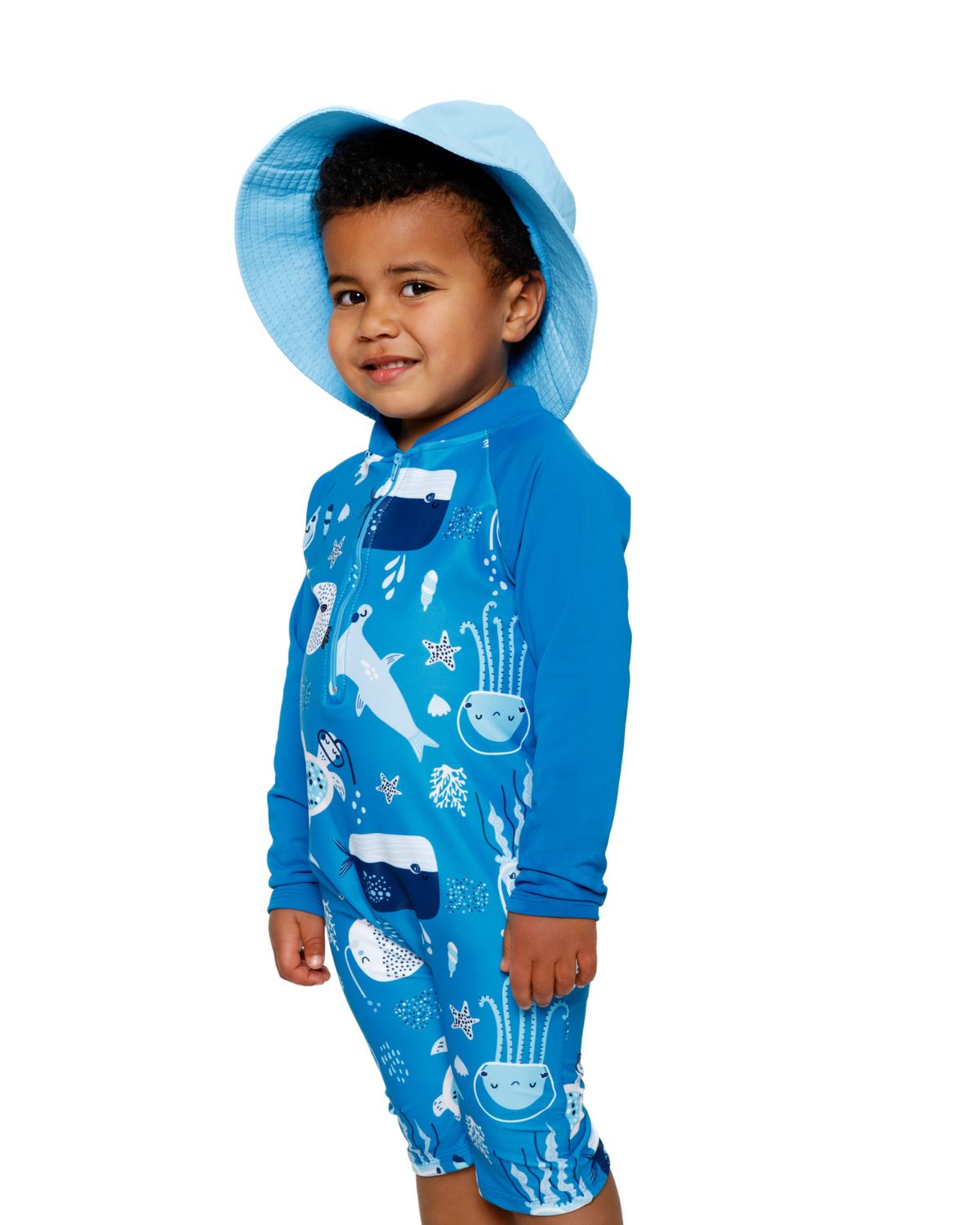 Boys Sea Creatures|Swim Onesie, Bathing Suit