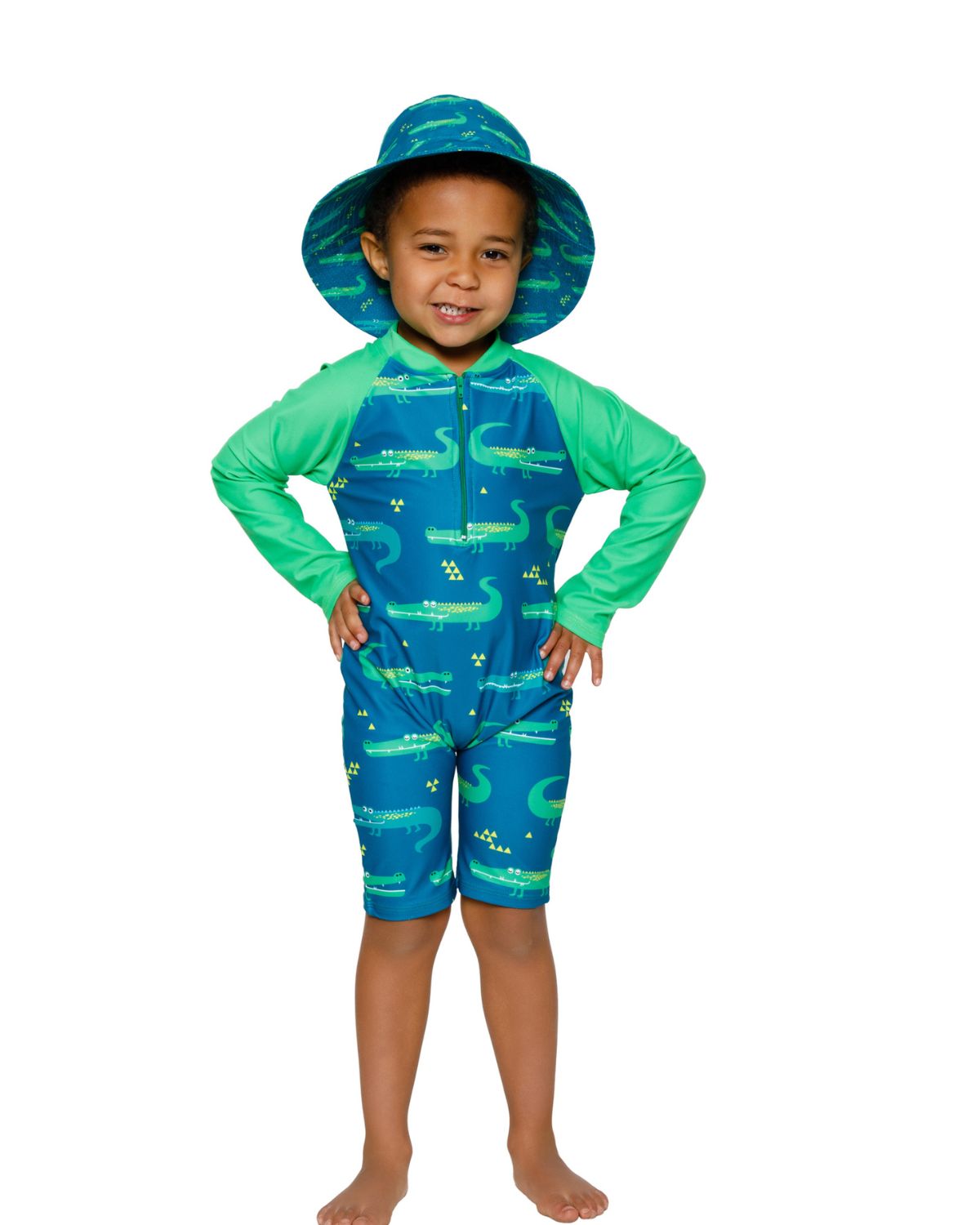Boys Crocodile|Swim Onesie, Bathing Suit