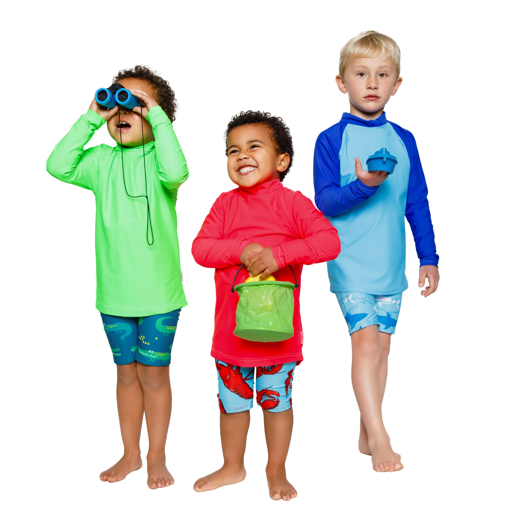 Kids Neon Swim Rash Vest | Long Sleeve, High Visibility, Water Safe