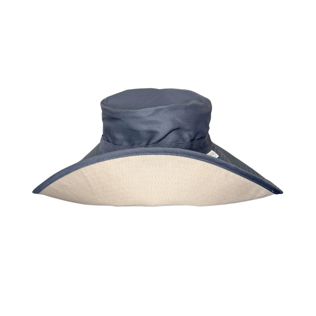 Ladies Grey/Beige | Bucket Hat 14cm Ultra Wide Brim