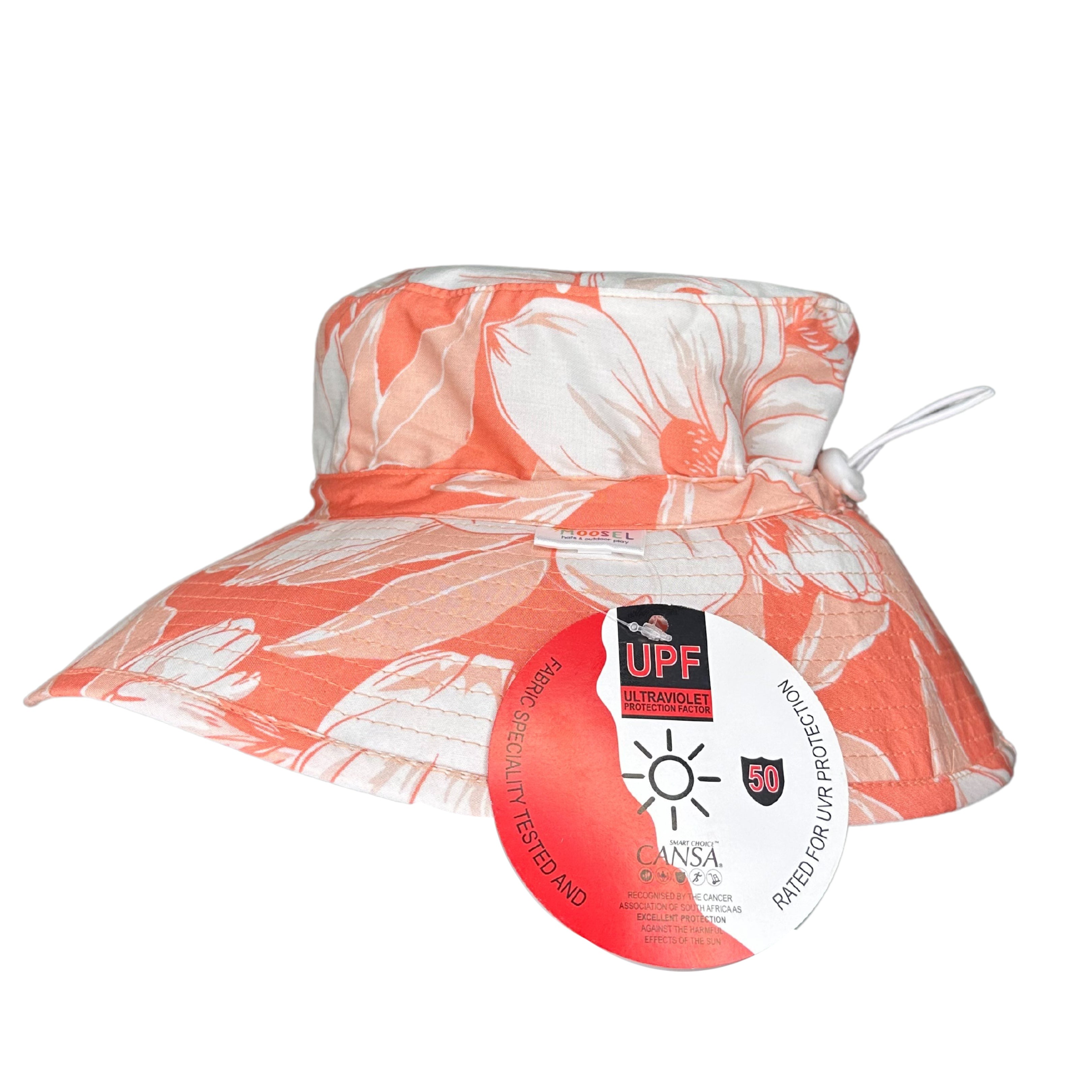 Bucket Hat 10cm Brim PEACH PARTY