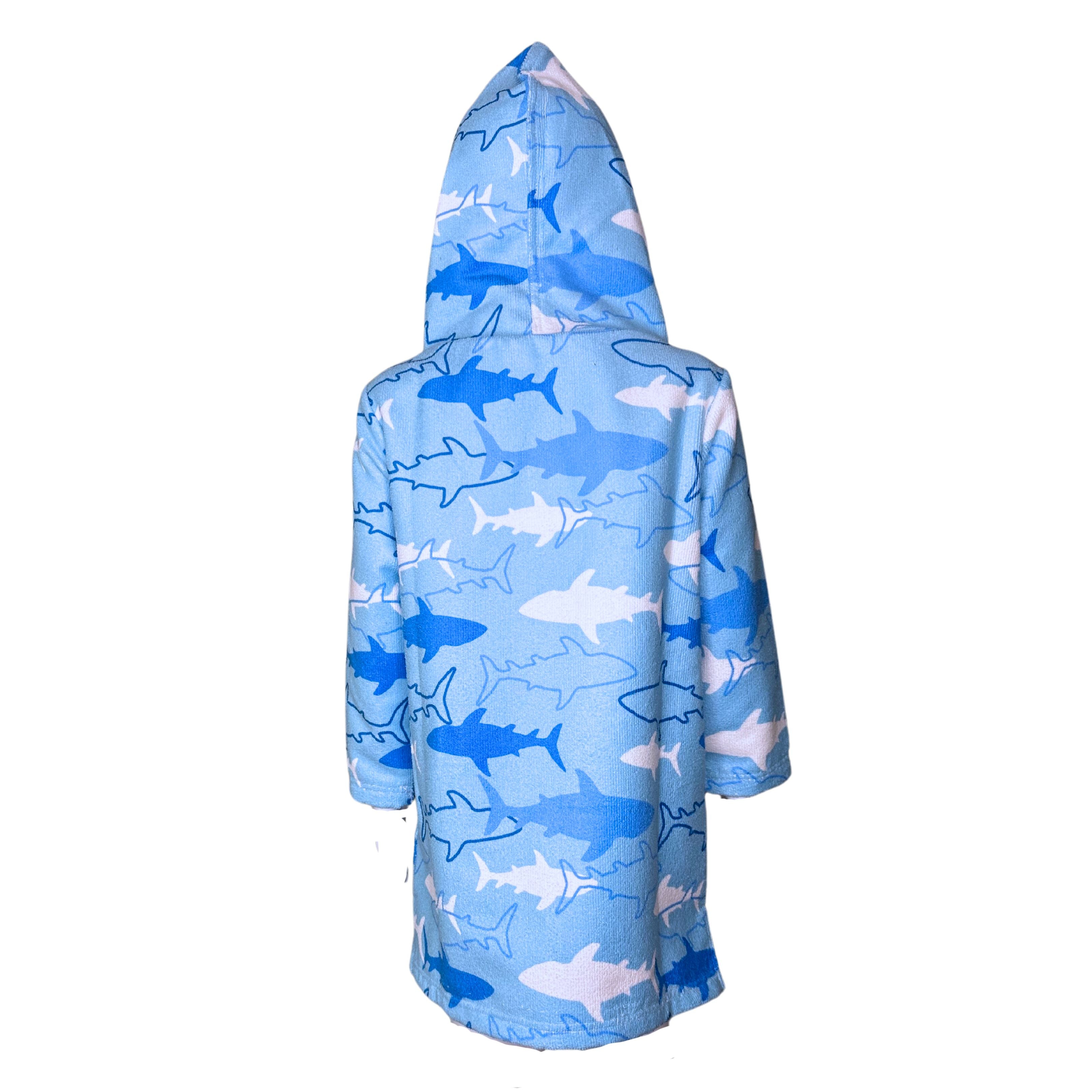 Hooded Towel/ Swim Poncho SHARKS