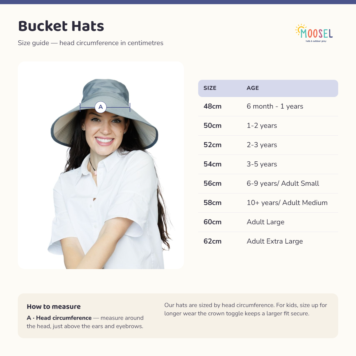 Ladies Bucket Hat - Ultra Wide Brim Sage & Beige
